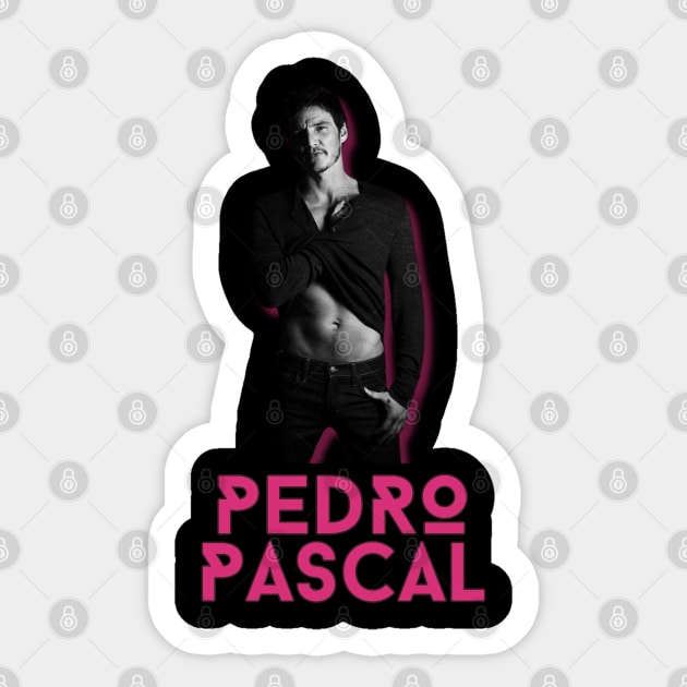 Pedro pascal\\retro fan art Sticker by MisterPumpkin